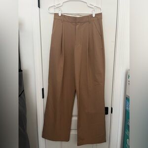 Zara Trouser Pants in Tan Color, Size Medium- WORN ONCE